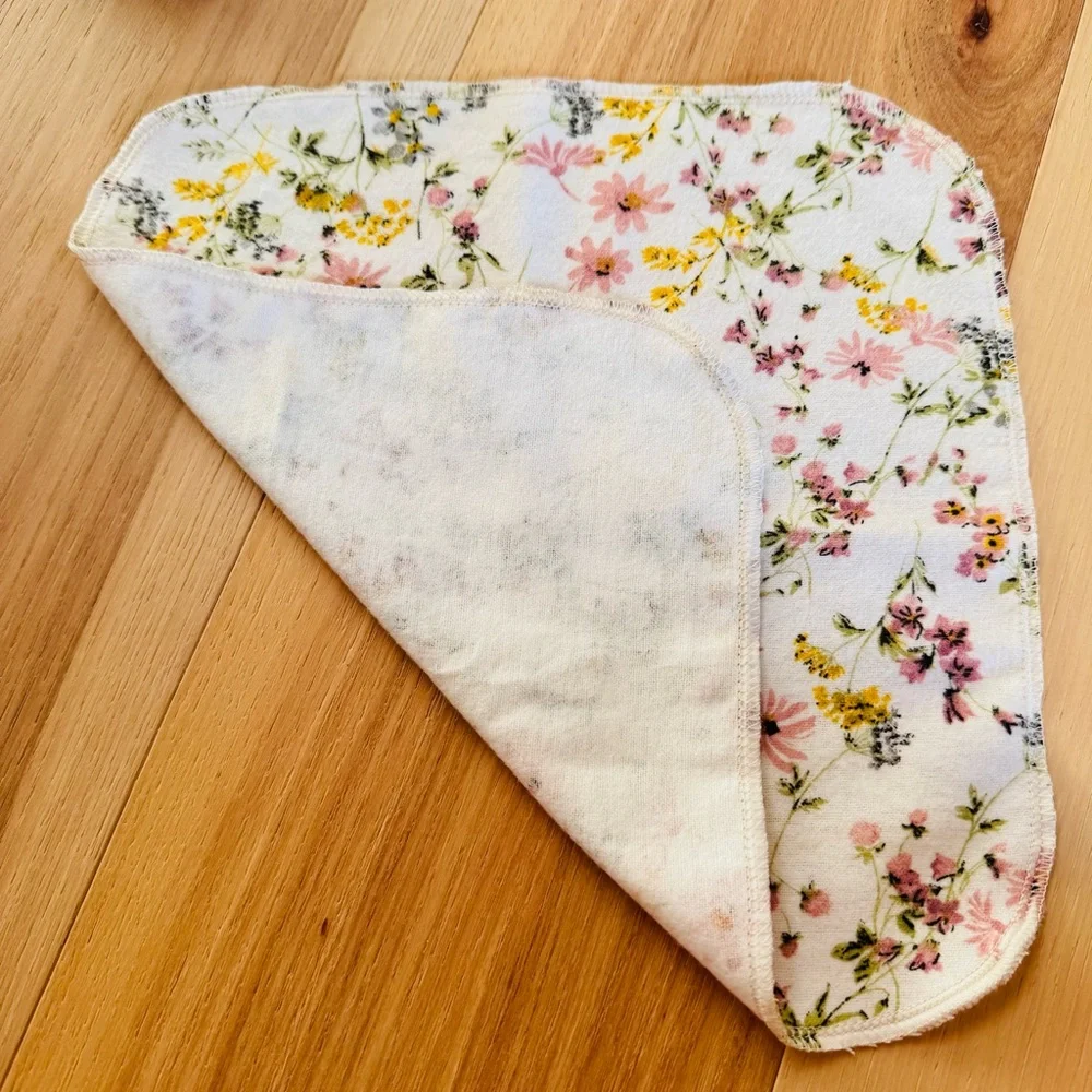 Handmade Wildflower Baby Cloths Dozen (12)